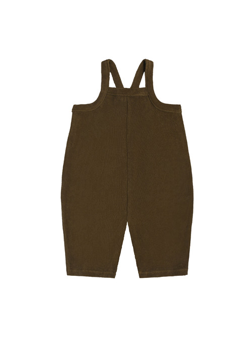 ORGANIC ZOO - Olive Terry Cropped Dungarees