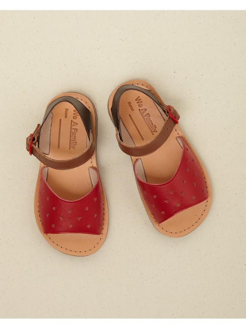 We A Family - POPPY SANDAL Brown/Red