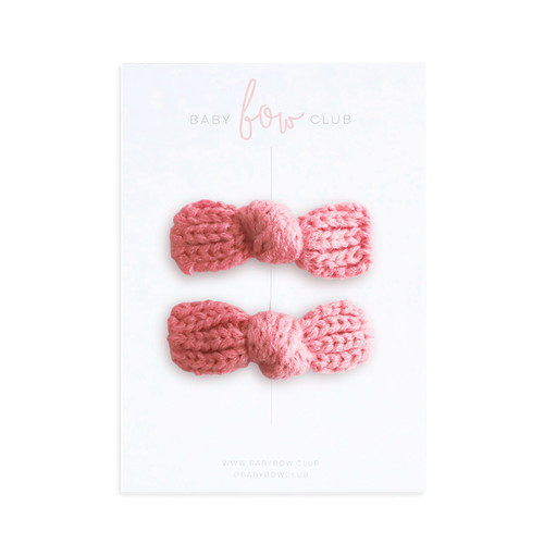 BABY BOW CLUB - Gelato // Knit Knot Bow Pigtail Set