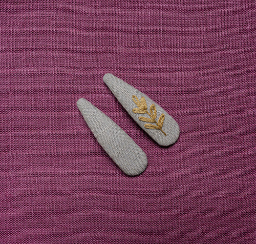 Tiny Flora -undyed blend/Embroidery+Pure Clip Set 刺绣+无刺绣套装