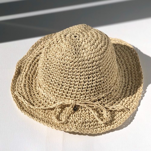 FINI THE LABEL- fini. straw hat-light