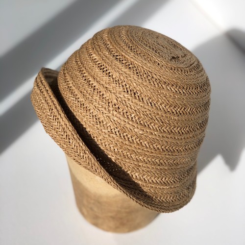 FINI THE LABEL-  straw bucket hat -natural