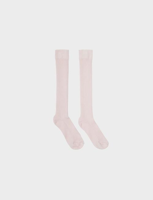 LIMONADE -Knee Ribbed Socks  Light Rose