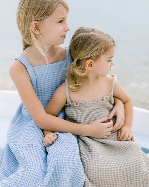 Son and Daughter-Lenne Waffle Dress