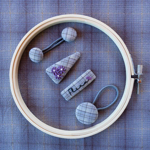 Tiny Flora- Lavender mix-purple small set (4  hair clips) / 4件套装小