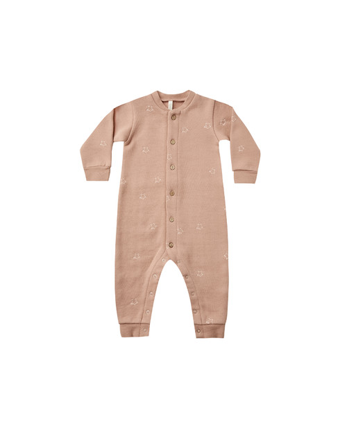 Rylee&Cru-BUTTON DOWN JUMPSUIT STARS ||DUSTY- ROSE  RC032DR