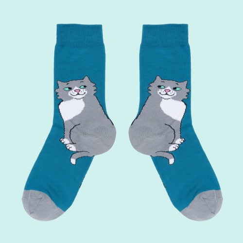 Coucou Suzette - Cute Cat Socks / CCS-SOCKSCHATMIG-NON