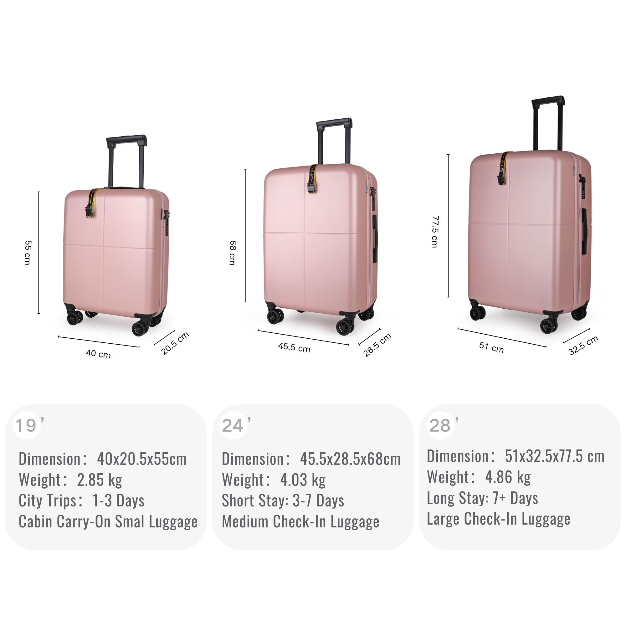 HDA-2206 JLY UK Suitcase - Small (55cm)