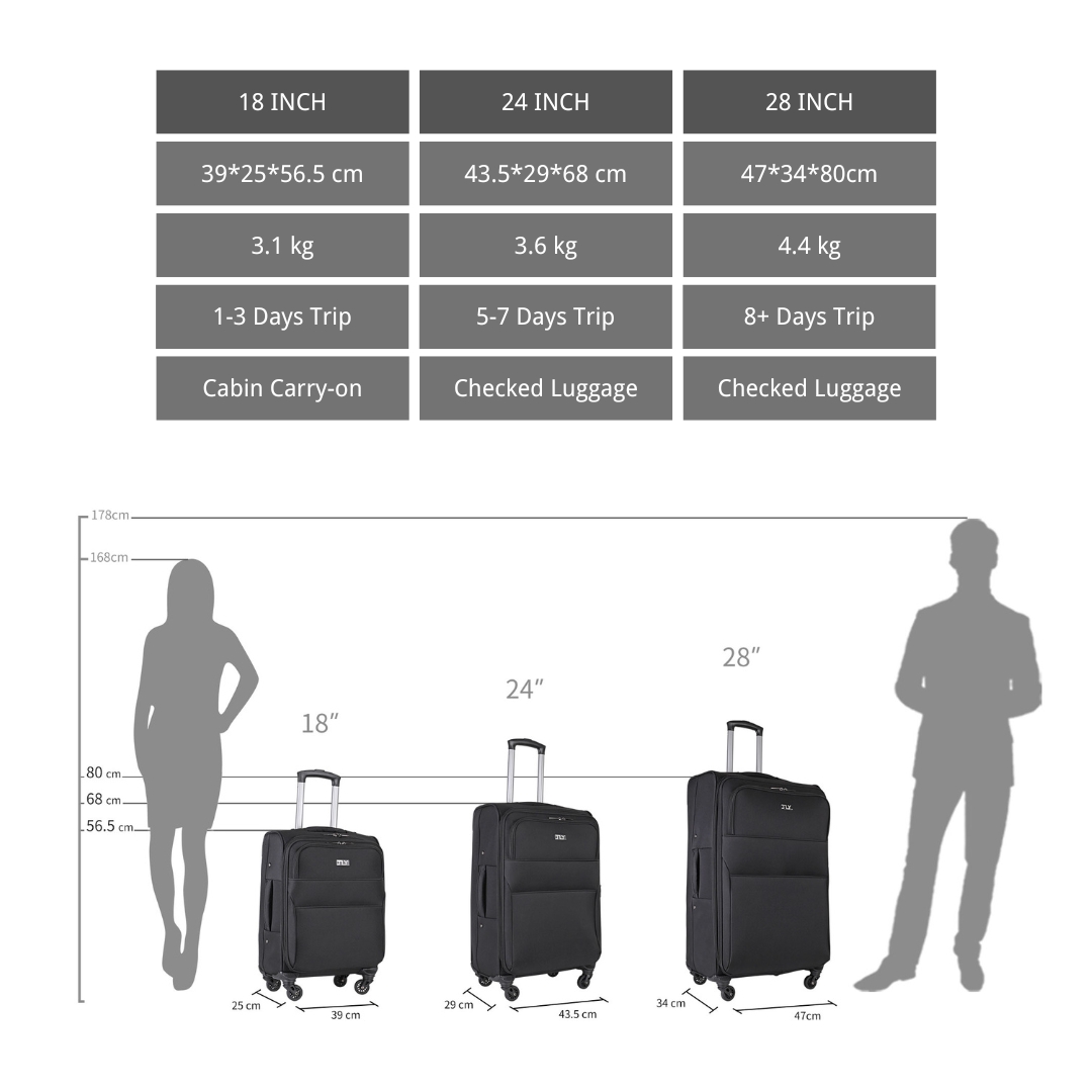 HDA-8258 JLY Classic Soft Suitcase