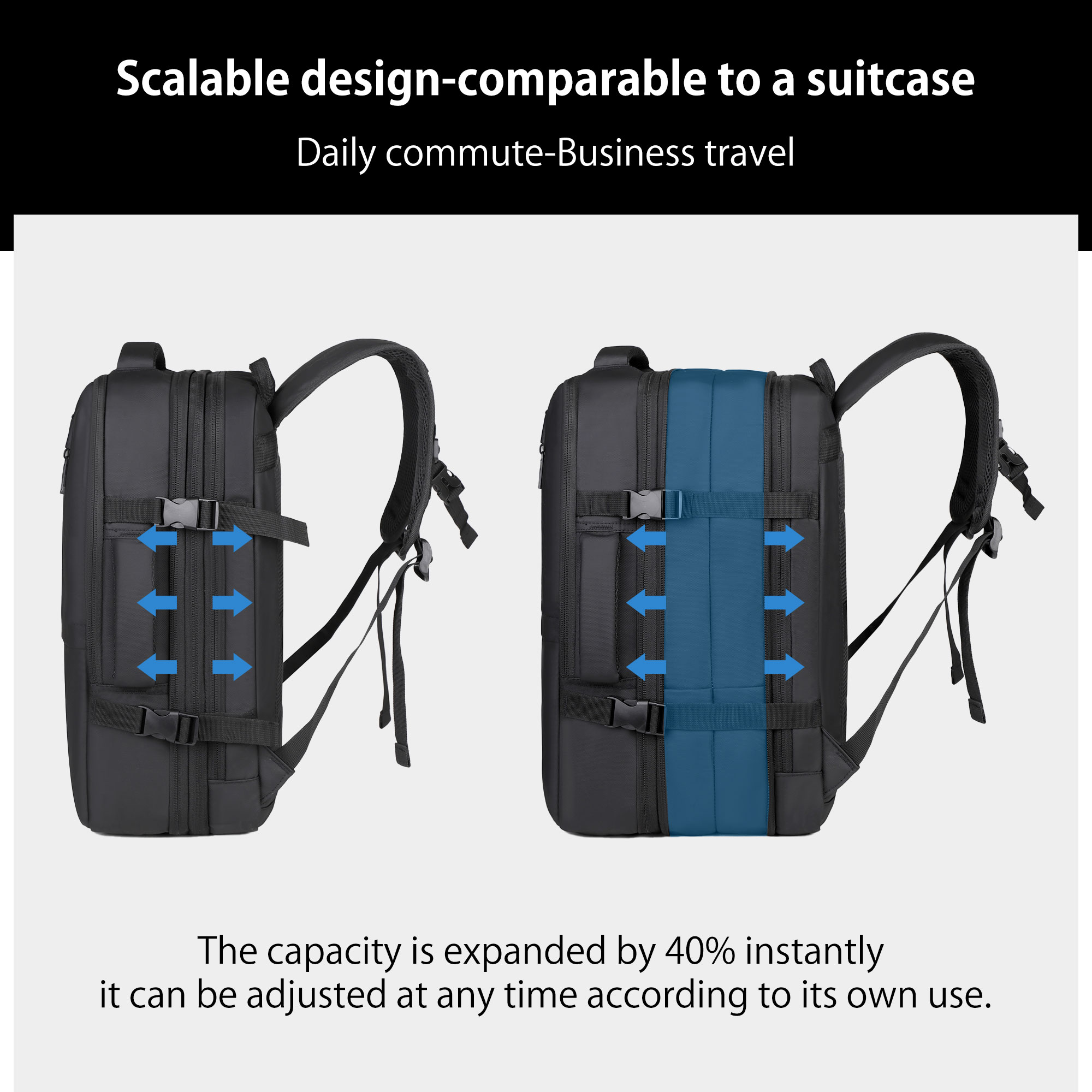 HDS-1904 Expandable Travel Backpack