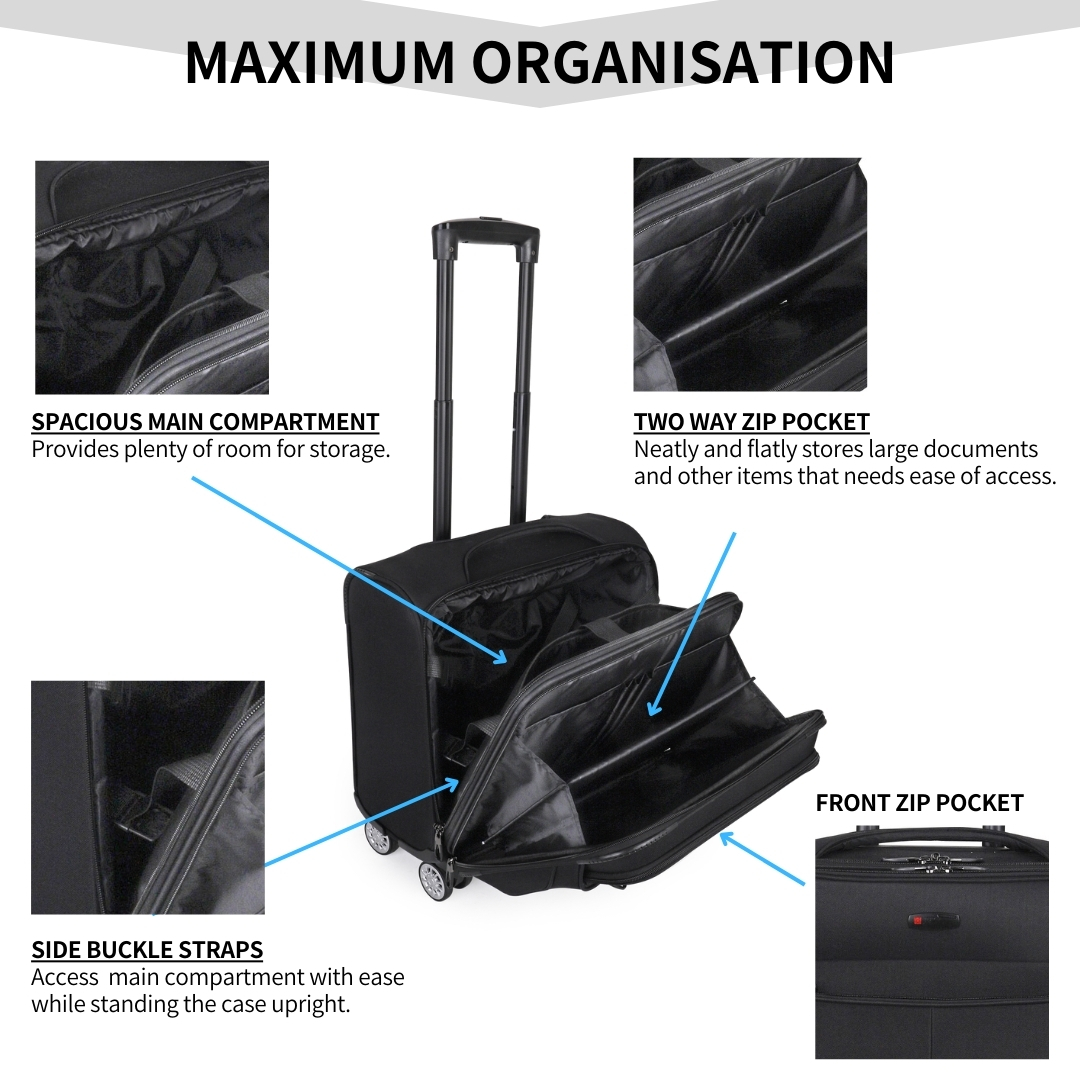 HDS-4128 Business Carry On Lux - Cabin Suitcase