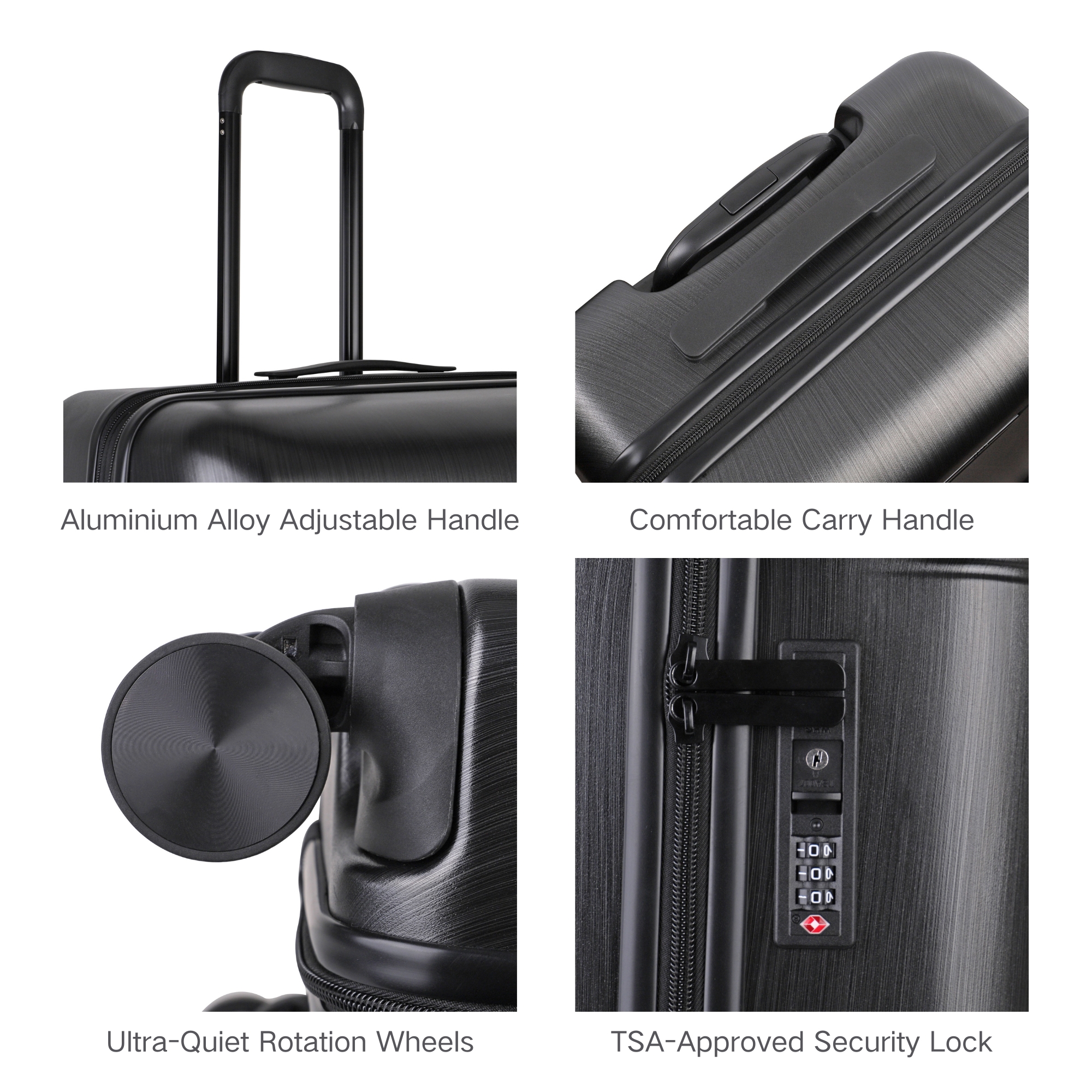 HDA-2182 Matte Metallic Suitcase