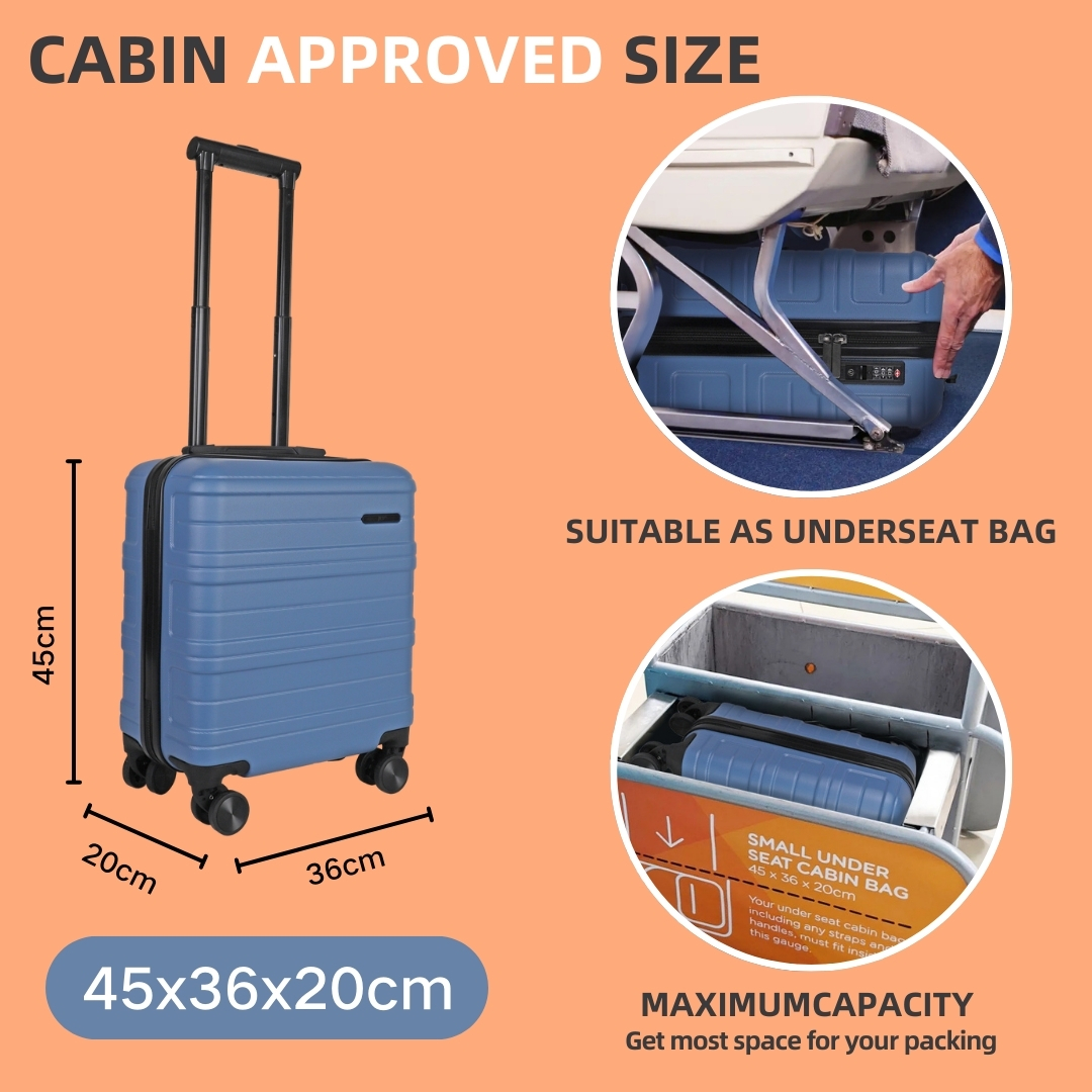 HDA-2193-15  Executive - Lightweight - Small Cabin Suitcase(45x36x20cm)