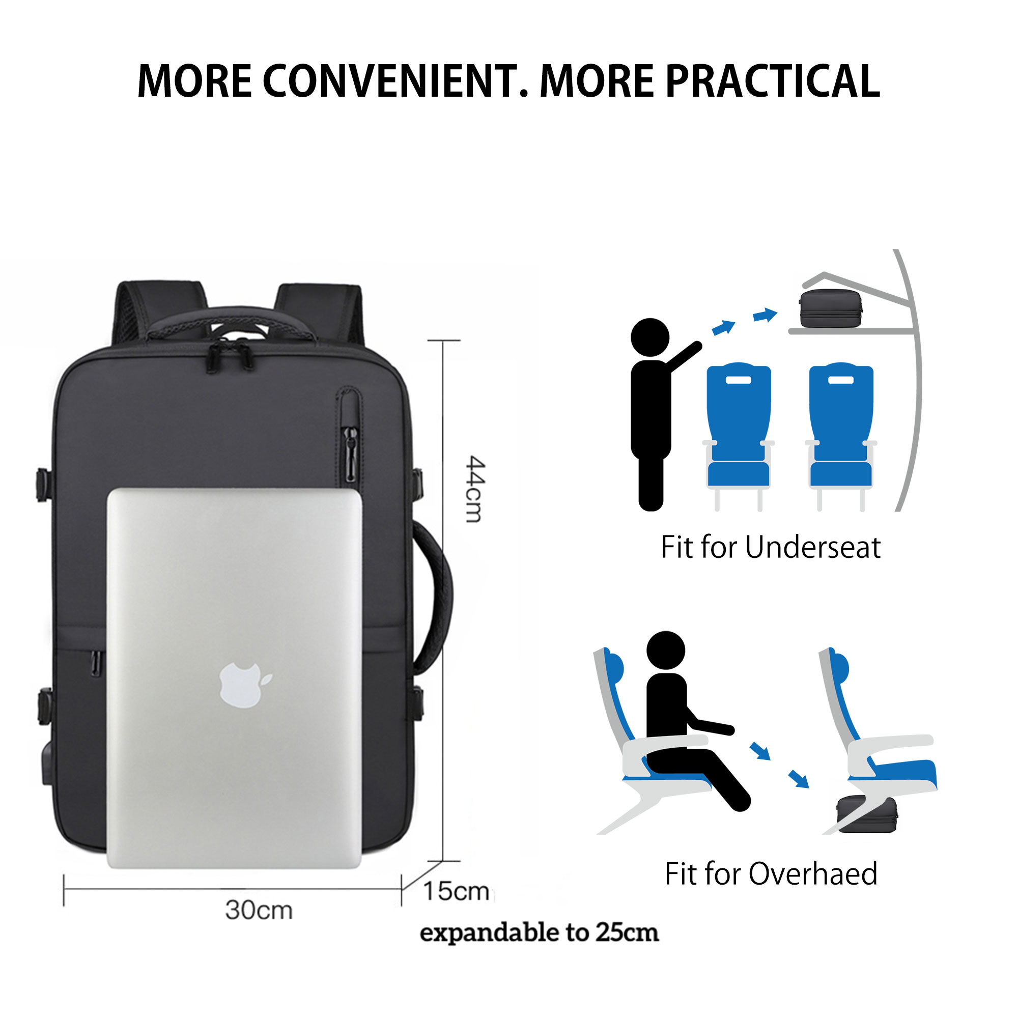 HDS-1904 Expandable Travel Backpack