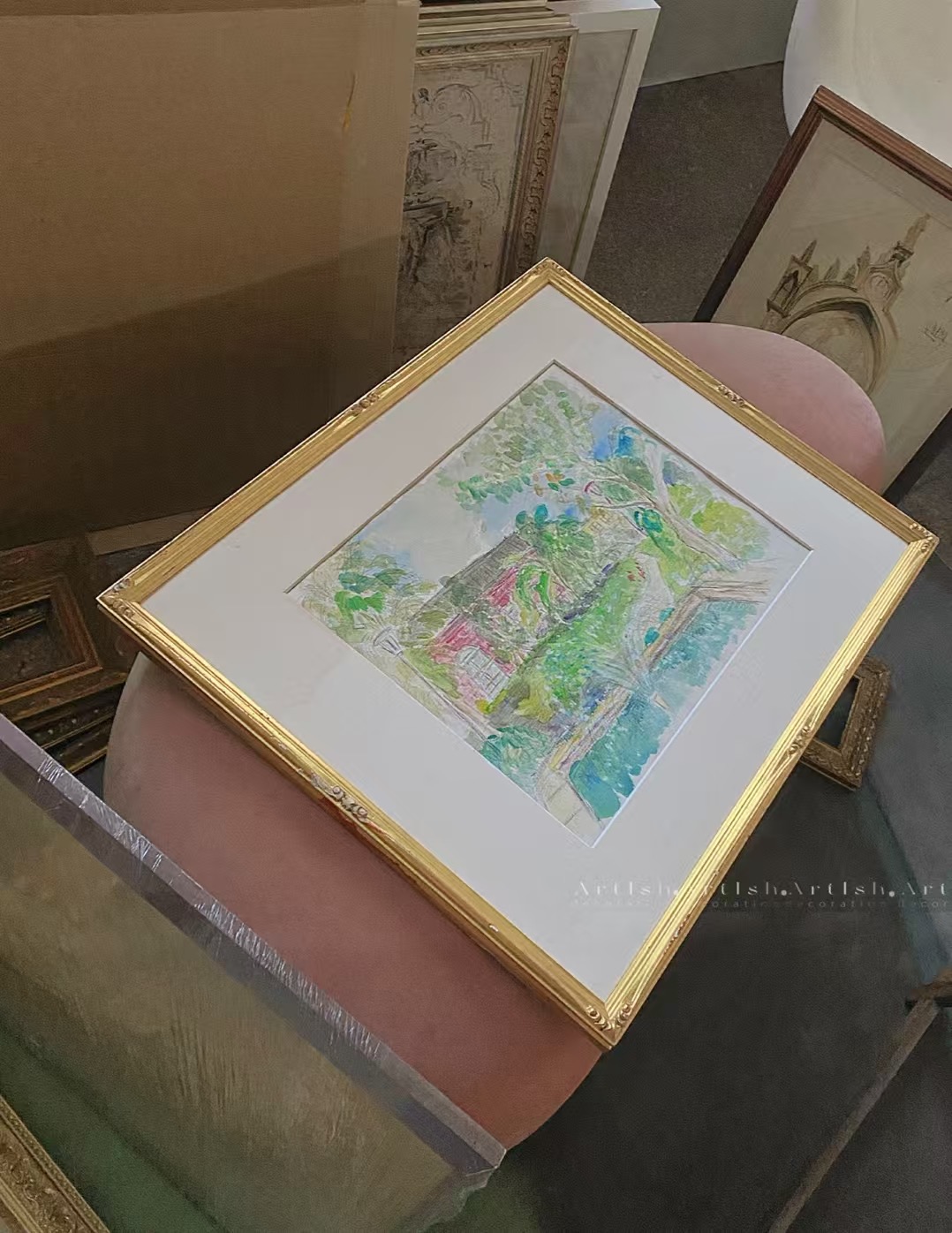 国外vintage手工立体画