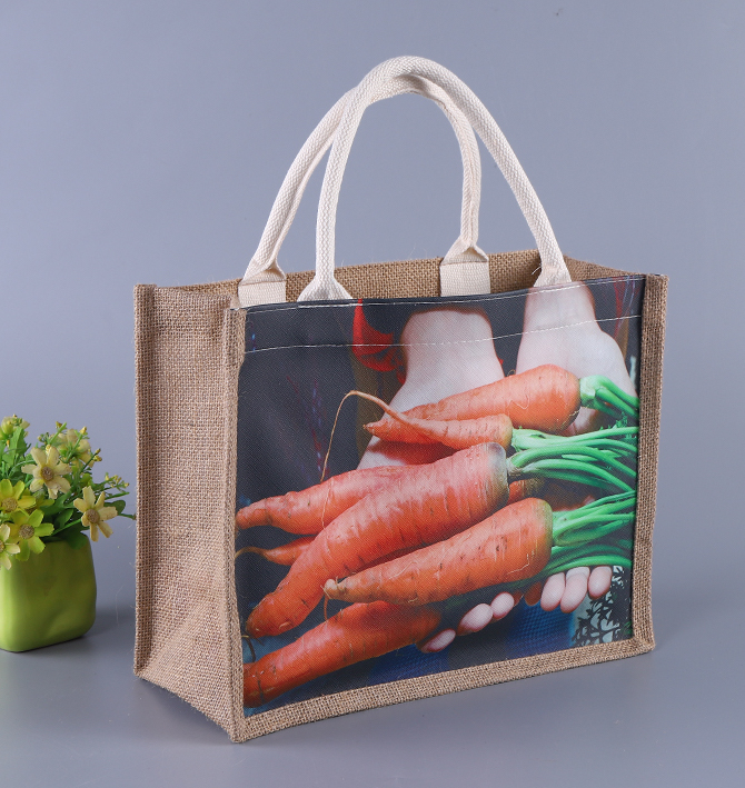 Jute shopping bag & Cotton bag & reusable tote bag