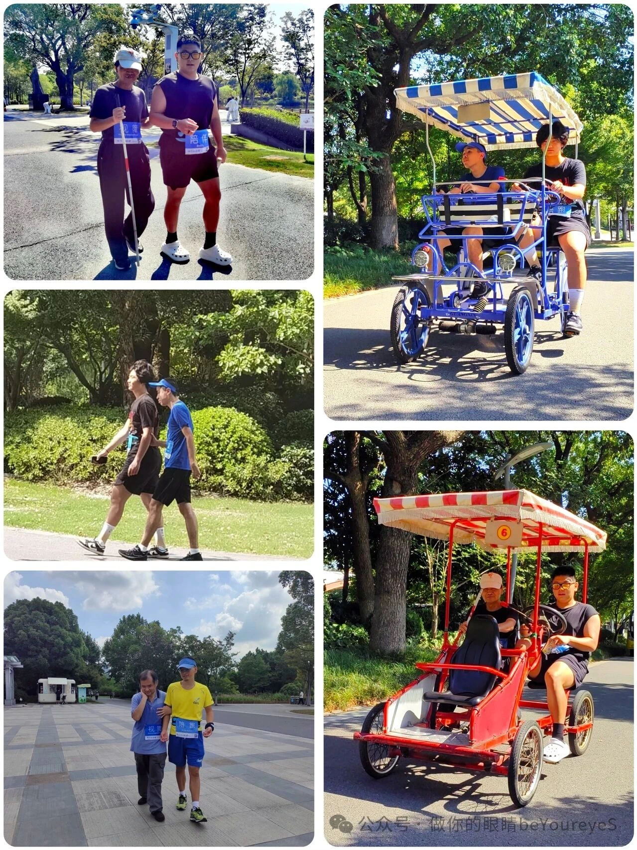 运动后，大家还一起骑骑车、划划船，吃喝闲聊 After exercising, we also went cycling and kayaking together, chatting and enjoying food and drinks.