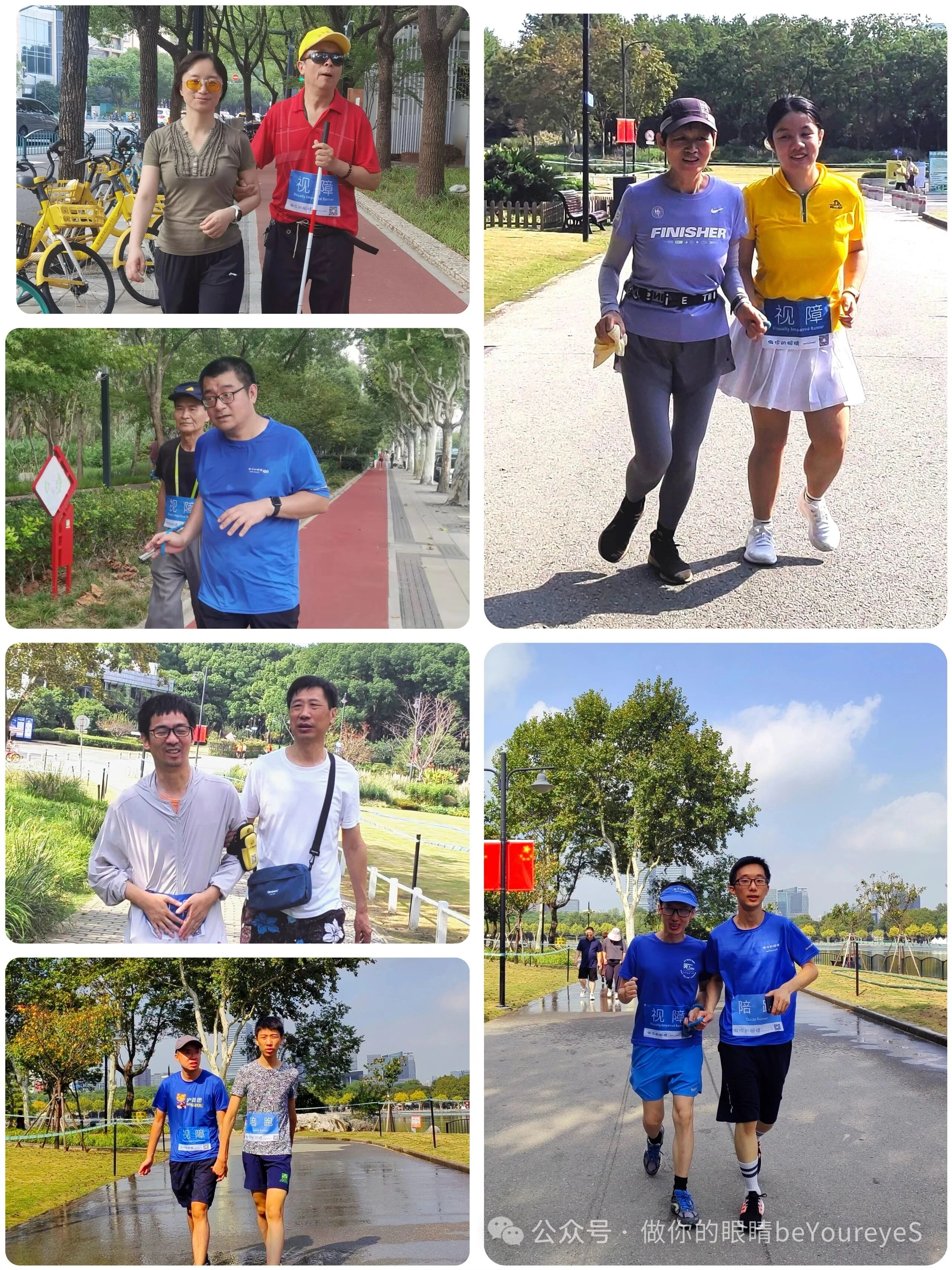 热身后大家开始今天的跑步或走路运动 After warming up, everyone began today's running or walking workout