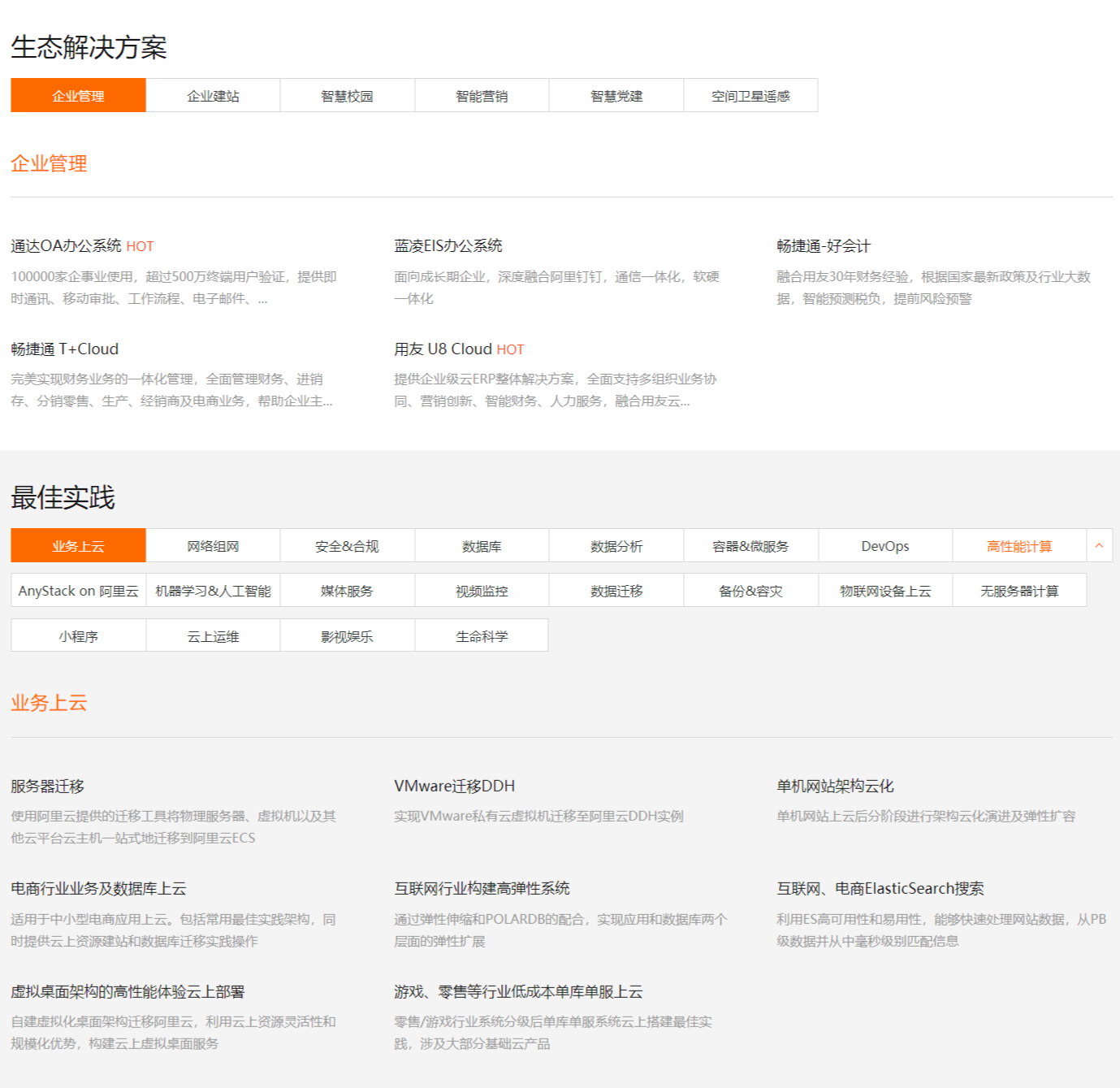 阿里云生态解决方案