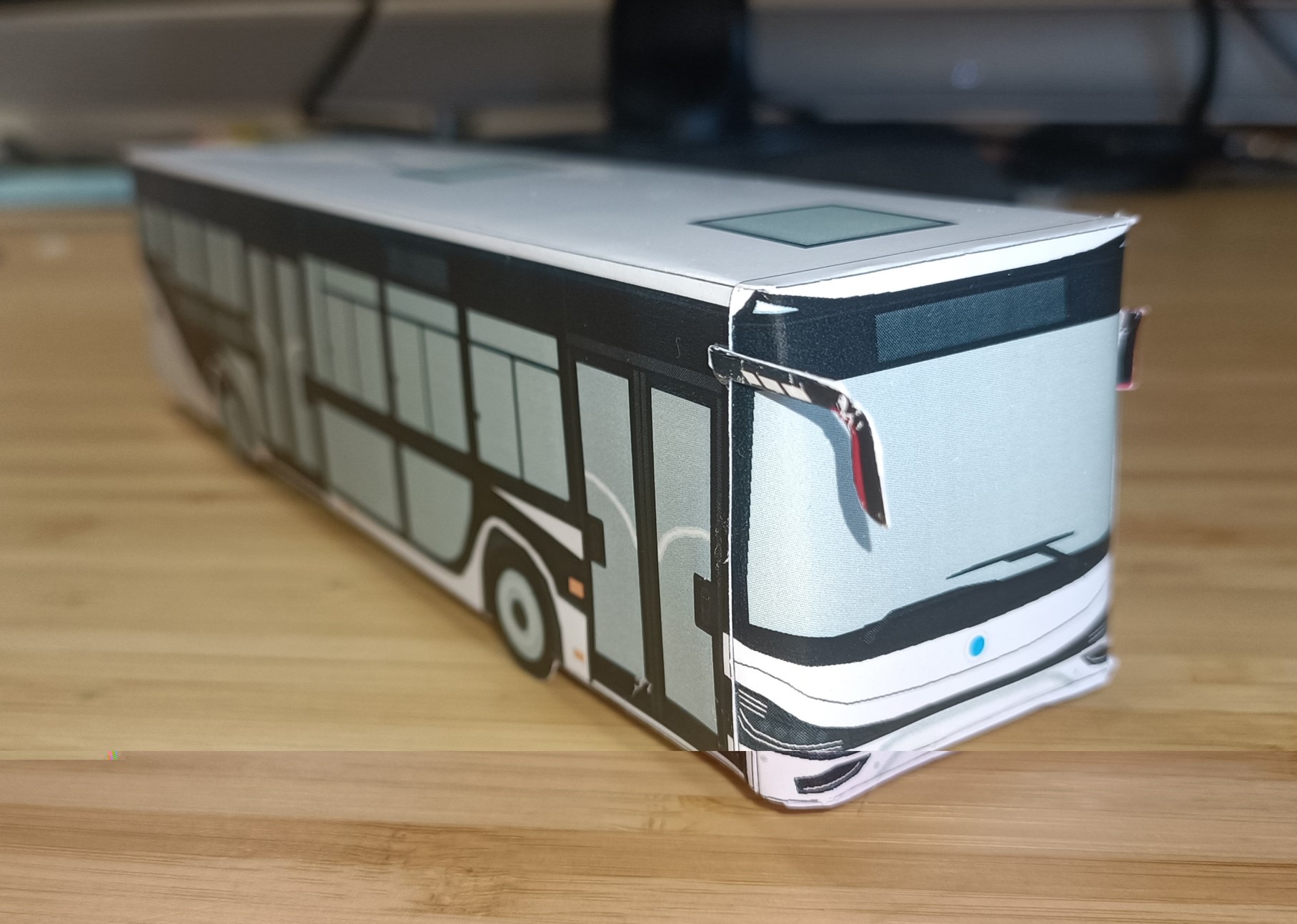海格公交车纸模型图纸图片